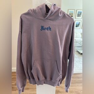 Lavender/purple hoodie by old church basement. Elevation Worship/Maverick city.